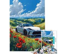 Puzzle pour Adultes 1000 pièces Ciel étoilé Voiture de Sport Aide à l'exercice cérébral Découpe de précision Jeu Familial pour Les 14 Ans et Plus (50x75cm)