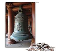 Puzzle pour Adultes 1000 pièces Cloche de Temple Antique. Chaque pièce est Unique. Jeu Familial Stimulant et Amusant. 1000 pièces (38 x 26 cm).