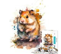 Puzzle pour Adultes 1000 pièces Cochon d'Inde Puzzle 1000 pièces Jouet décoration Murale Cadeau de Noël ou d'anniversaire (38x26cm)