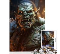 Puzzle pour Adultes 1000 pièces, Commandant Orc, Décoration Murale, Cadeau d'anniversaire, Jeu Pratique avec pièces de Formes aléatoires Parfaitement emboîtables, Dimensions 38x26cm