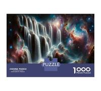 Puzzle pour Adultes 1000 Pièces Cosmic Waterfall in Space Puzzle pour Adolescents pour S'amuser en Famille, Défi Éducatif, Cadeau d'anniversaire Unique 38x26cm/1000pcs