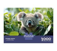 Puzzle Pour Adultes 1000 Pièces Cute Koala in Eucalyptus Tree Poster, Picture, Metal Print, Paint by Creed Puzzles Pour Adultes - Niveau De Difficulté Élevé - Jeu De Réflexion - Jeu Familial 52x38cm/1