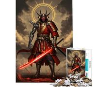 Puzzle pour Adultes 1000 pièces Cyberpunk Samurai of Crimson Puzzle de 1000 pièces Décoration intérieure pour Les Amis et la Famille (50x75cm)