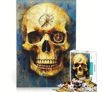 Puzzle pour Adultes 1000 pièces Dada Skull One, Jeux éducatifs, décoration Parfaite, Chaque pièce est Unique 50x75cm