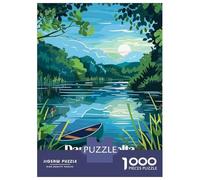 Puzzle pour Adultes 1000 Pièces Danube Delta Biosphere Reserve Romania Puzzles pour Adolescents, Jouet, Décoration Murale, Cadeaux Uniques pour Anniversaire Et Noël 38x26cm/1000pcs