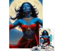 Puzzle pour Adultes 1000 pièces Déesse Kali Présence Divine Difficile et Stimulant Améliore la mémoire Jouet éducatif pour Les 14 Ans et Plus (38x52cm)