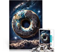 Puzzle pour Adultes 1000 pièces Donut Galactique Jeux éducatifs Décoration d'intérieur avec Affiche et Feuille de Questions correspondantes 75x50cm