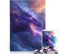 Puzzle pour Adultes 1000 pièces Dragon Dangereux Jeu Familial Anti-Stress Défi Difficile Convient pour la décoration de Bureau 75x50cm