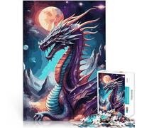 Puzzle pour Adultes 1000 pièces Dragon Fantasy Galaxy 10 Compétition de Vitesse Manuelle Jeu éducatif pour Anniversaire, Noël 38x26cm