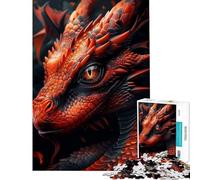 Puzzle pour Adultes 1000 pièces Dragon Mon ami Rigolo Puzzle 1000 pièces Décoration Murale Jouet Art Mural Cadeau de Noël ou d'anniversaire (50x75cm)