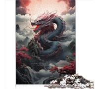 Puzzle pour Adultes 1000 pièces Dragon Mythique Puzzle en Bois pour Adultes et Enfants à partir de 14 Ans Puzzle Difficile et Difficile 1000 pièces (50 x 75 cm)
