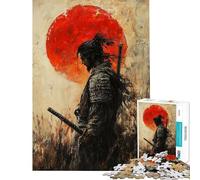 Puzzle pour Adultes 1000 pièces Duel de samouraïs au Coucher du Soleil Jeu intellectuel Jeu Familial Décoration Parfaite et Jouet (Taille 38x26cm)