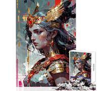 Puzzle pour Adultes 1000 pièces Échos de Sagesse︰ Athéna renaître Jeu de réflexion Défi Difficile Jouet à Monter soi-même Cadeau Unique d'anniversaire et de Noël (38x52cm)