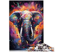 Puzzle pour Adultes 1000 pièces Éléphant Casse-tête Difficile à compléter mais Amusant et Humoristique 14,96 po x 20,47 po