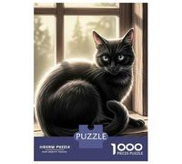 Puzzle pour Adultes 1000 Pièces Emerald Eyes by The Window Puzzles Adultes Course De Vitesse Manuelle Interaction Parent-Enfant Offre Cadeau pour Toute La Famille 52x38cm/1000pcs