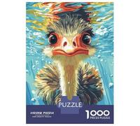 Puzzle pour Adultes 1000 Pièces Emu Underwater Portrait Puzzle pour Adolescents Difficile, Liste De Souhaits avec Le Père Noël, Jeu Amusant Et Stimulant pour Toute La Famille 52x38cm/1000pcs