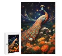 Puzzle pour adultes, 1000 pièces, Enchanted Peacock Garden, 1 puzzle pour adolescents, jeux de pensée, tableaux muraux, cadeaux de Noël et d'anniversaire, 1000 pièces
