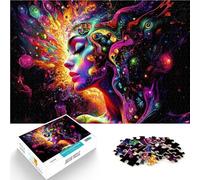 Puzzle pour Adultes 1000 pièces Entropie numérique Entraînez Votre Cerveau et Vos Mains avec Affiche et Feuille de Questions correspondantes 52x38cm