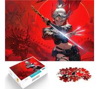 Puzzle pour Adultes 1000 pièces épée Kunai de Fille Ninja pour Le Jeu éducatif Challenge Toy décoration Murale 52x38cm