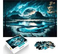 Puzzle pour Adultes 1000 pièces Espace Jouets éducatifs et d'apprentissage Jeux familiaux Offrir en Cadeau à Toute la Famille 38x26cm