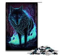 Puzzle pour Adultes 1000 pièces Esprit du Loup Chaque pièce est Unique Un Jeu Amusant et Stimulant pour Toute la Famille 75x50cm