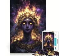 Puzzle pour Adultes 1000 pièces Être céleste à Couronne de feu Bord Fin Jeu de Concentration Amusant Jeu de détente Cadeau d'anniversaire Amusant (50x75cm)