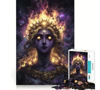 Puzzle pour Adultes 1000 pièces Être céleste à la Couronne de feu Design Finement découpé Activité intellectuelle Jeu de détente Décoration de Noël (38x52cm)