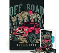 Puzzle pour Adultes 1000 pièces Expédition Tout-Terrain Jeu de Loisirs créatifs de précision pour résoudre des problèmes et se détendre Jeu d'art d'anniversaire (50x75cm)