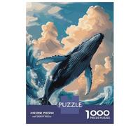 Puzzle pour Adultes 1000 Pièces Fantasy Sea Whale Puzzles pour Adultes, Jouet, Décoration Murale, Améliore La Mémoire, Idéal comme Cadeau 38x26cm/1000pcs