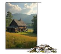 Puzzle pour Adultes 1000 pièces Ferme au Loin Puzzle en Bois pour Enfants Jeu éducatif 1000 pièces (75 x 50 cm)