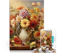 Puzzle pour Adultes 1000 pièces Fleurs d'automne Séjour Anti-Stress pour Tuer Le Temps Renforcer l'amour Entre Les Couples 38x26cm