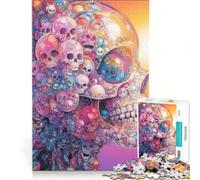 Puzzle pour Adultes 1000 pièces Fleurs éphémères de la mortalité, Jeu Impossible, idéal pour se divertir à la Maison, Cadeau Unique pour Un Anniversaire ou Noël 38x26cm