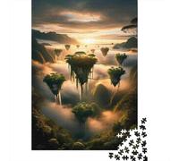 Puzzle pour Adultes 1000 Pièces Floating Islands of Fantasy Puzzle pour Adolescents pour S'amuser en Famille, Défi Éducatif, Cadeau d'anniversaire Unique 52x38cm/1000pcs