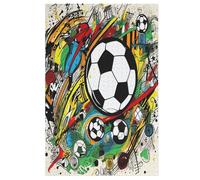 Puzzle pour Adultes 1000 Pièces Football Puzzles en Bois Créatifs-Jeu Pratique -Décoration Familiale 78×53cm
