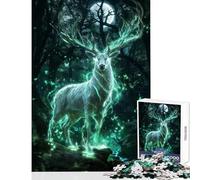 Puzzle pour Adultes 1000 pièces Forêt Esprit de renouveau Jeu Manuel Décoration Parfaite Jouet éducatif Convient pour la décoration de Bureau (50x75cm)