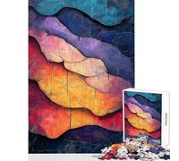 Puzzle pour Adultes 1000 pièces Fragments de Coucher de Soleil Jeu Familial Course de Vitesse Manuelle Jouet Anti-Stress Cadeau Unique d'anniversaire et de Noël (50x75cm)