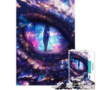 Puzzle pour Adultes 1000 pièces Galaxie Univers Œil de Dragon Jeu de Construction pour Adultes Découpe de précision Cadeau Unique pour Anniversaire et Noël (Dimensions 38x52cm)