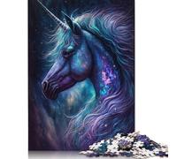 Puzzle pour Adultes 1000 pièces Galaxy Unicorn Jigsaw Puzzles pour Adultes Jigsaw Puzzle pour Adolescents Puzzle Game Toy Gift 1000pcs (75x50cm)