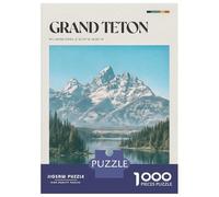 Puzzle pour Adultes 1000 Pièces Grand Teton National Park Puzzles pour Adolescents, Jeux Amusants, Passe-Temps Idéal comme Cadeau 38x26cm/1000pcs