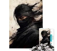 Puzzle pour Adultes 1000 pièces Guerrier de l'ombre Illustration Graffiti Puzzle pour Adolescents Jeux relaxants Cadeaux pour Femmes Anniversaire et Cadeaux Uniques (Dimensions 50x75cm)