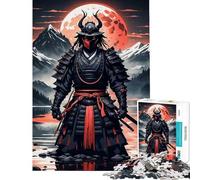Puzzle pour Adultes 1000 pièces Guerrier samouraï Puzzle Japonais Jeu Familial Motif à Assembler Cadeau d'anniversaire et Cadeau Unique (Dimensions 38x52cm)