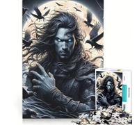 Puzzle pour Adultes 1000 pièces Guerriers Samouraïs Anime Jeu de réflexion Interaction Parent-Enfant Renforce l'amour Entre Les Couples 38x52cm