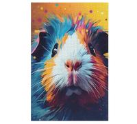 Puzzle pour Adultes 1000 Pièces Guinea Cochon Animal Puzzles en Bois Créatifs-Jeu Pratique -Décoration Familiale (78×53cm)