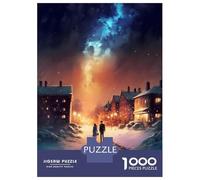 Puzzle pour Adultes 1000 Pièces Halloween Girl with Pumpkins Puzzle Casse-tête Jeu pour S'amuser en Famille Interaction Parent-Enfant 70x50cm/1000pcs