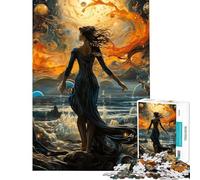 Puzzle pour Adultes 1000 pièces Horizon océanique Jeu Manuel Une œuvre d'art Cadeau Unique pour Un Anniversaire et Noël (Dimensions 38x52cm)