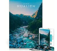 Puzzle pour Adultes 1000 pièces Hualian Taiwan Premium Découpe Jeu de logique et d'adresse Détente Décoration Murale de Noël (38x52cm)