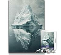 Puzzle pour Adultes 1000 pièces Iceberg majestueux - Un Moment de détente apaisant - Assemblage précis et découpe Nette - Dimensions:50x75cm