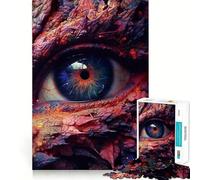 Puzzle pour Adultes 1000 pièces Œil de Dragon d'automne,Jeu de réflexion Artistique aux Bords précis,Jeu Calme,Cadeau d'anniversaire pour l'esprit (38x26cm)