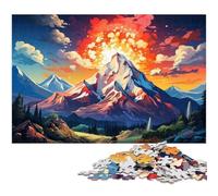 Puzzle pour Adultes 1000 pièces Illustration colorée des Pyrénées Puzzles pour Puzzles en Papier Jouet éducatif Anti Stress 1000 pièces (38 x 26 cm)