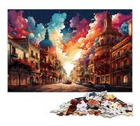 Puzzle pour Adultes 1000 pièces Illustration Couleur de Séville Chaque pièce est Unique Jeu Familial Stimulant et Amusant 1000 pièces (38 x 26 cm)